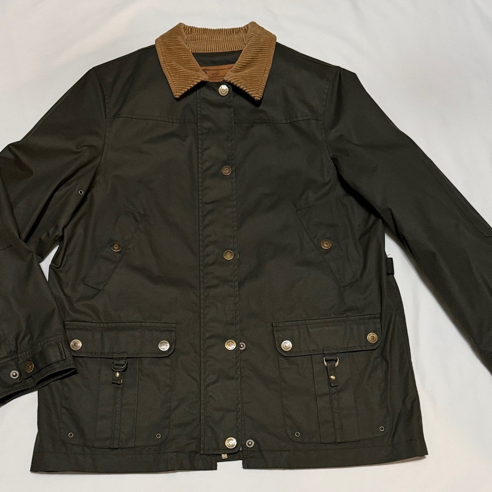 Lauren Ralph Lauren Cotton Barn Jacket Corduroy Collar P/M New W/O Tag